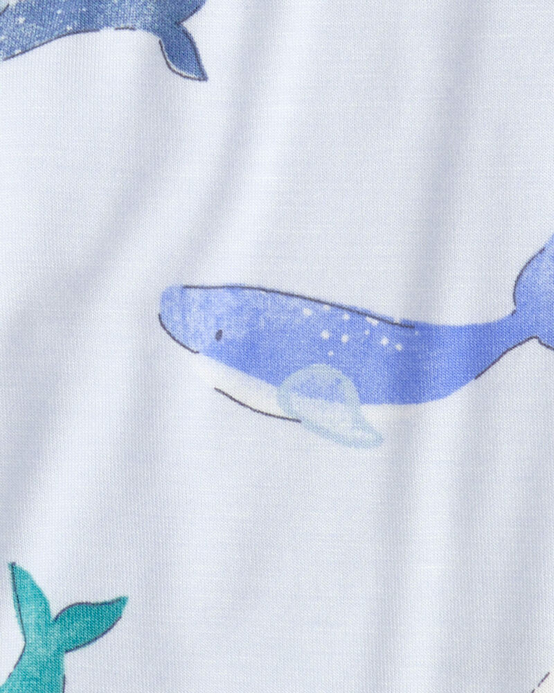 B&eacute;b&eacute; - Grenouill&egrave;re ajust&eacute;e &agrave; fermeture &agrave; glissi&egrave;re &agrave; deux sens PurelySoft, baleine - Bleu, image 4 sur 7 diapositives