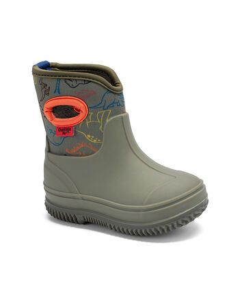 Toddler Boy Mounty Neoprene Snow Boots - Green, 