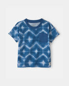 Tout-petit gar&ccedil;on - T-shirt &agrave; poche &agrave; motif g&eacute;om&eacute;trique - Bleu, image 1 sur 2 diapositives