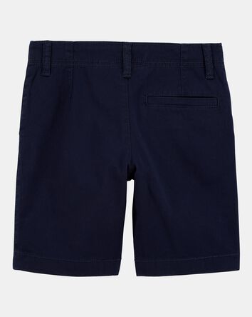 Kid Stretch Chino Uniform Shorts - Navy, 