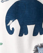Baby Organic Cotton Sleeper Pyjamas in Wildlife Print, image 2 of 5 slides