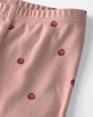 Baby Girl 2-Piece Organic Cotton Pajamas in Pink Apples, 