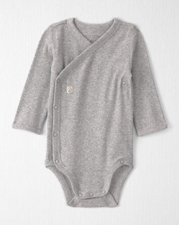 Baby Girl Organic Cotton Rib Bodysuit, 