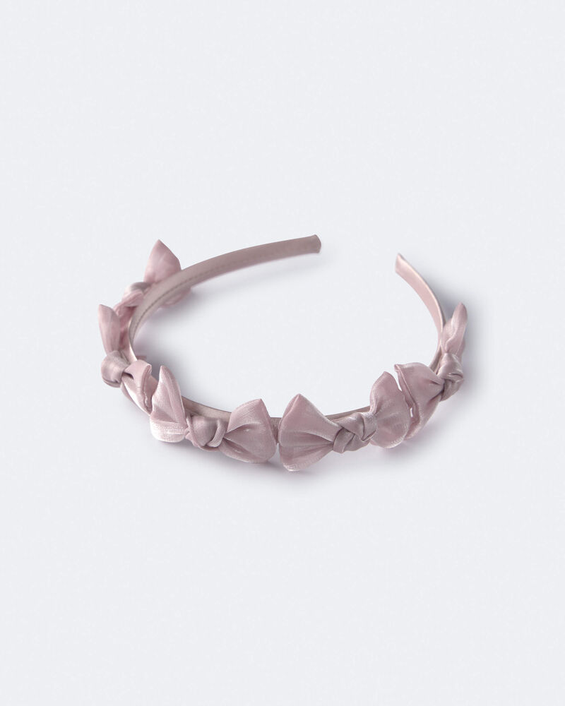 Tout-petit fille - Bandeau &agrave; n&oelig;uds - Mauve, image 2 sur 5 diapositives