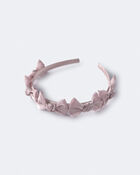 Tout-petit fille - Bandeau &agrave; n&oelig;uds - Mauve, image 2 sur 5 diapositives