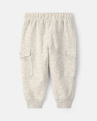 Baby Boy French Terry Cargo Knit Joggers - Grey, image 2 of 5 slides