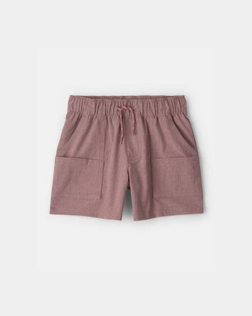 Tout-petit gar&ccedil;on - Short tiss&eacute; avec poches - Brun, 