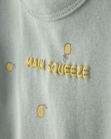 Baby Girl Tropical Short-Sleeve Romper - Green, 