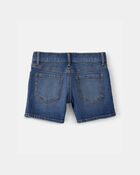 Girls Denim Midi Shorts - Dark Wash, image 2 of 4 slides