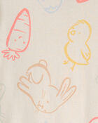 Toddler Easter Bunny Snug Fit 2-Piece Pyjamas Set - Cream, image 2 of 3 slides