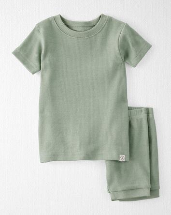 Baby Organic Cotton Pyjamas Set in Green, 