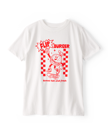 Kid Burger-Print Short-Sleeve Graphic Tee, 