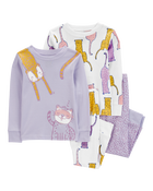 Toddler 4-Piece Cat 100% Snug Fit Cotton Pyjamas, image 1 of 4 slides
