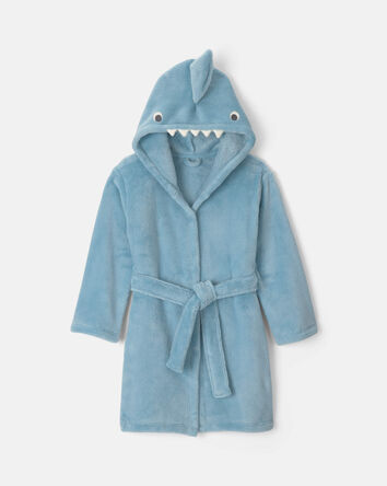 Tout-petit - Robe de chambre en molleton &agrave; capuchon &agrave; requin &ndash; Bleu, 