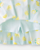 Filles - Jupe-short, citron - Bleu, image 2 sur 3 diapositives
