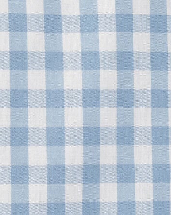 Toddler Plaid Woven Long-Sleeve Button-Down Shirt - Blue, 
