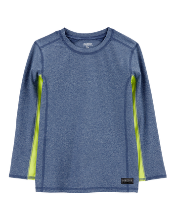 Kid Active Colourblock Long-Sleeve Tee - Blue, 