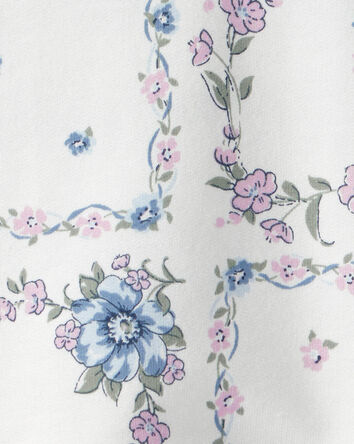 Filles - Chandail en jersey bouclette &agrave; imprim&eacute; floral bandana - Ivoire, 