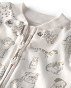 Baby Organic Cotton Sleeper Pyjama in Pet-Print, image 3 of 5 slides