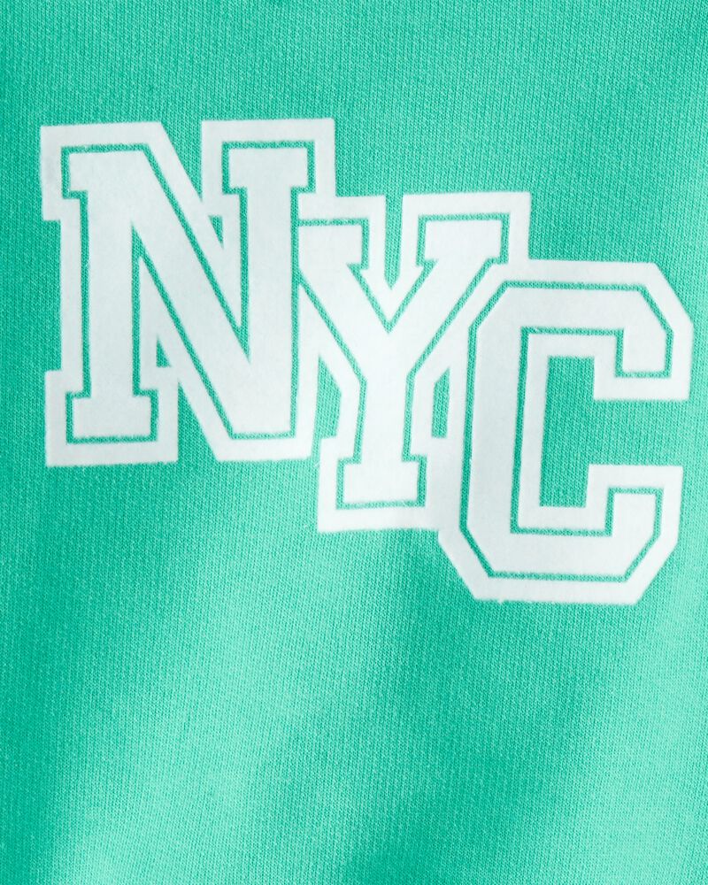 Baby Boy 3-Piece NYC Pullover Outfit Set - Green, image 4 of 7 slides