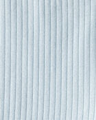 Baby Girl Flare Pull-On Stretch Rib Leggings - Blue, image 3 of 4 slides