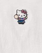 Girls Hello Kitty&reg; Long-Sleeve Top - White, image 4 of 5 slides