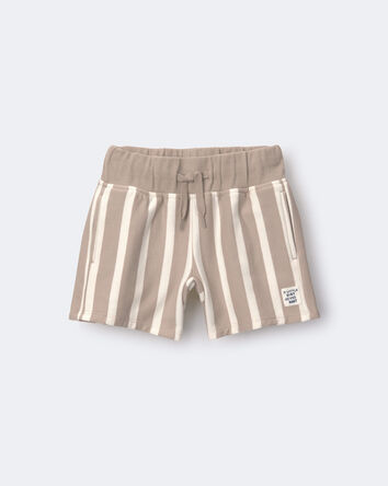 Toddler City Park&trade; Shorts in Stripes - Khaki/Cream, 