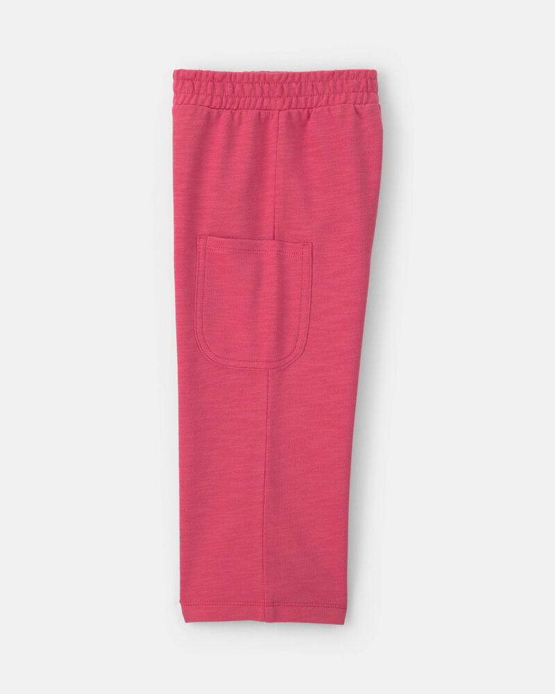 Toddler Girl 2-Piece Short-Sleeve Top & Pant Set &ndash; Pink, image 2 of 4 slides