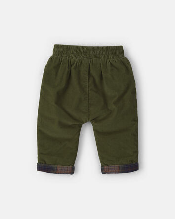 Baby Boy Corduroy Pants - Olive Green, 