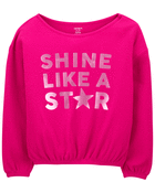 Kid Shine Like A Star Metallic Thermal Top, image 2 of 4 slides