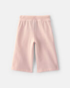 B&eacute;b&eacute; fille - Pantalon en jersey bouclette &agrave; cordon de serrage - Rose, image 2 sur 3 diapositives