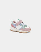 Toddler Girl Colour Block Athletic Shoes- Pink/White, image 7 of 12 slides