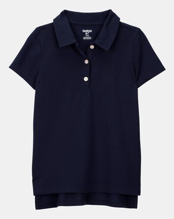 Kid Pique Uniform Polo Shirt - Navy, 