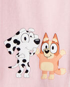 Toddler Girl Bluey French Terry Drawstring Joggers - Pink, image 6 of 6 slides