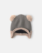 Kombi Minnie Pom Hat - Grey, image 1 of 2 slides