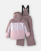 Girls 2 Piece Colourblock Snowsuit - Dove, image 2 of 13 slides