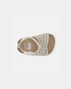 Baby Girl Floral Sandals - White, image 4 of 6 slides