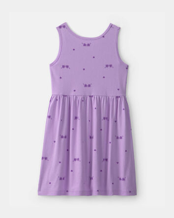Girls Sunglasses Sleeveless Knit Dress - Purple, 