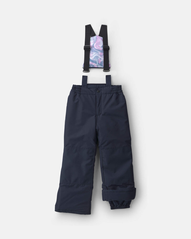 Girls  2 Piece Snowsuit With Chest Pocket- Lavender, image 3 of 13 slides