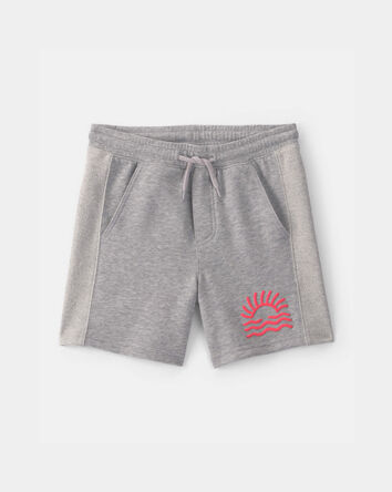 Boys Sunset French Terry Shorts - Grey, 