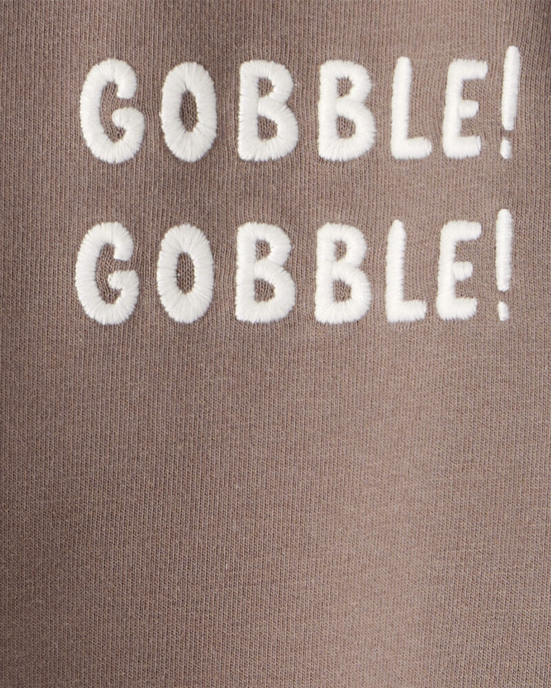 Baby Organic Cotton Gobble Gobble Bubble Bodysuit, image 3 of 5 slides