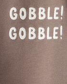 Baby Organic Cotton Gobble Gobble Bubble Bodysuit, image 3 of 5 slides