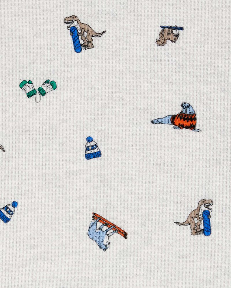 Baby Winter Animals Thermal Graphic Tee, image 2 of 3 slides