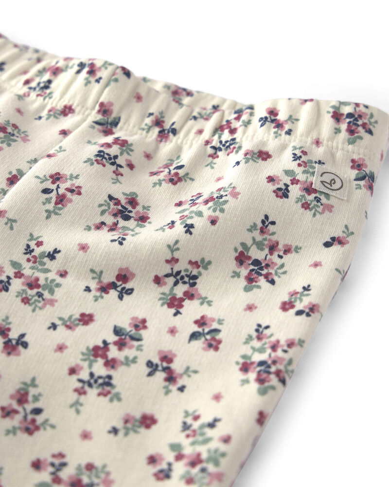 Toddler Girl 2-Pack Recycled Fleece Bottoms Made with Organic Cotton, image 5 of 5 slides