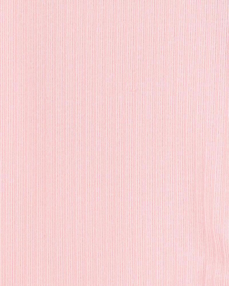 Baby Girl Solid 2-Way Zip PurelySoft Sleeper Pyjamas - Pink, image 4 of 6 slides