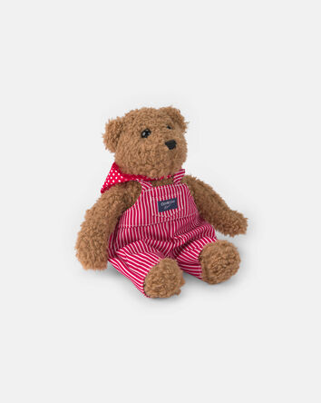 Gar&ccedil;ons - Ourson en peluche Josh B&rsquo;gosh avec salopette &agrave; rayures hickory, 
