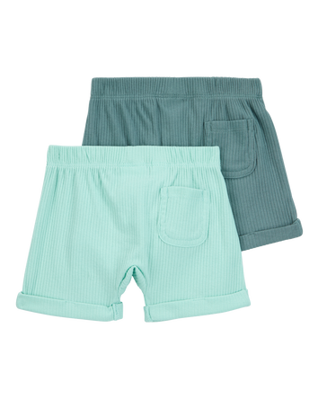 Baby 2-Pack Pull-On Shorts, 