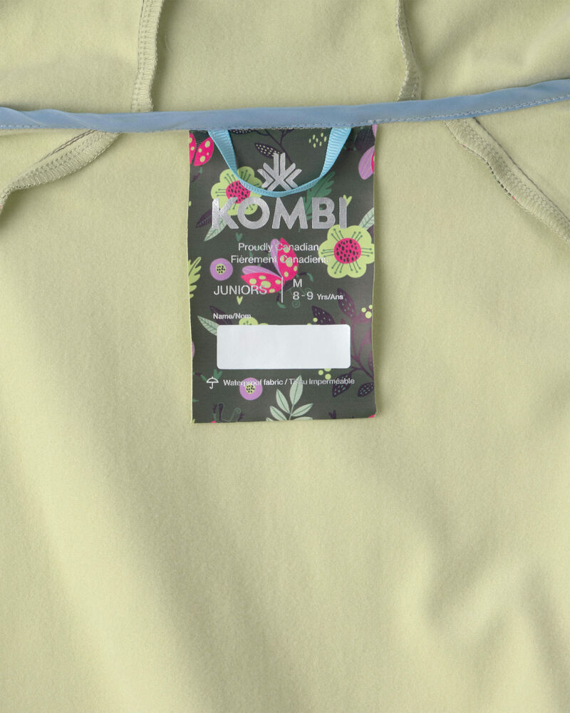 Girls Kombi Drop Waterproof Rain Jacket - Green, image 2 of 4 slides