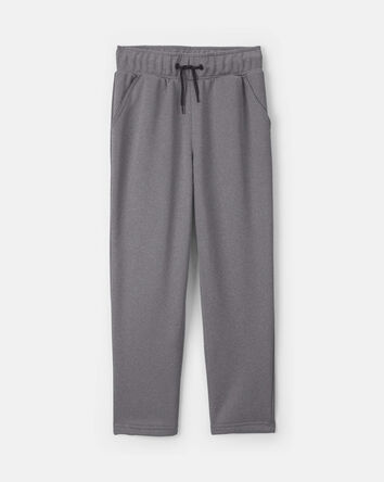 Boys French Terry Active Pants - Gray, 