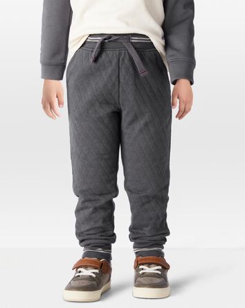 Toddler Solid Cotton Blend Pants - Gray, 